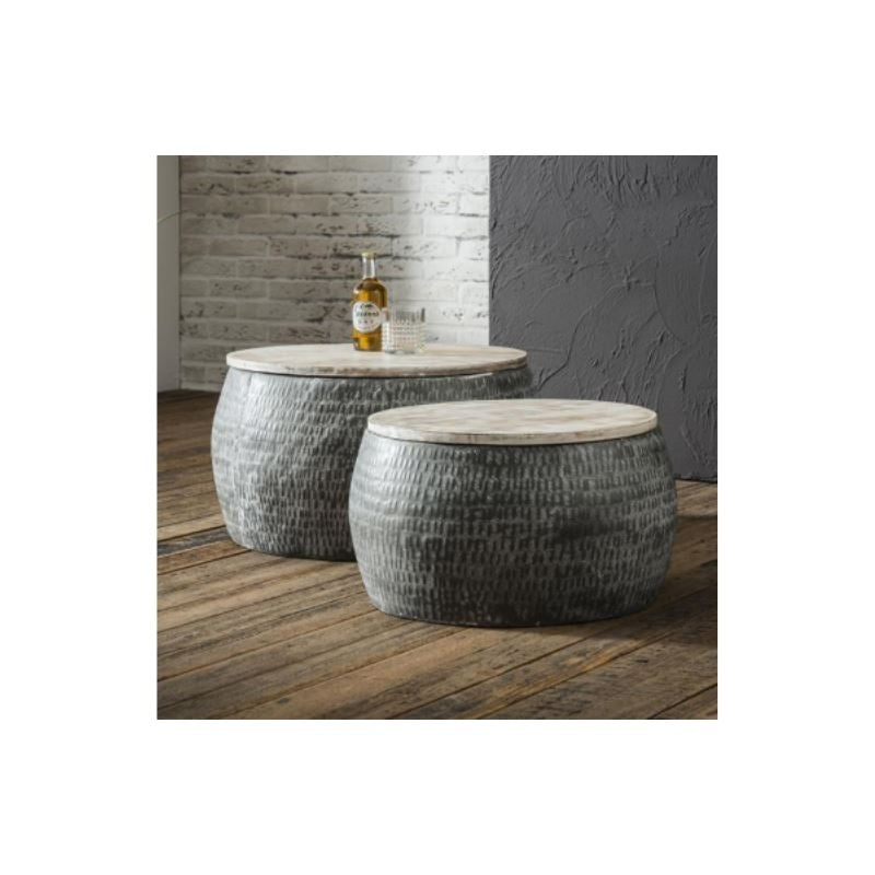 Lifestyle Salontafelset Ø50/Ø60 hout set/2 Grijs