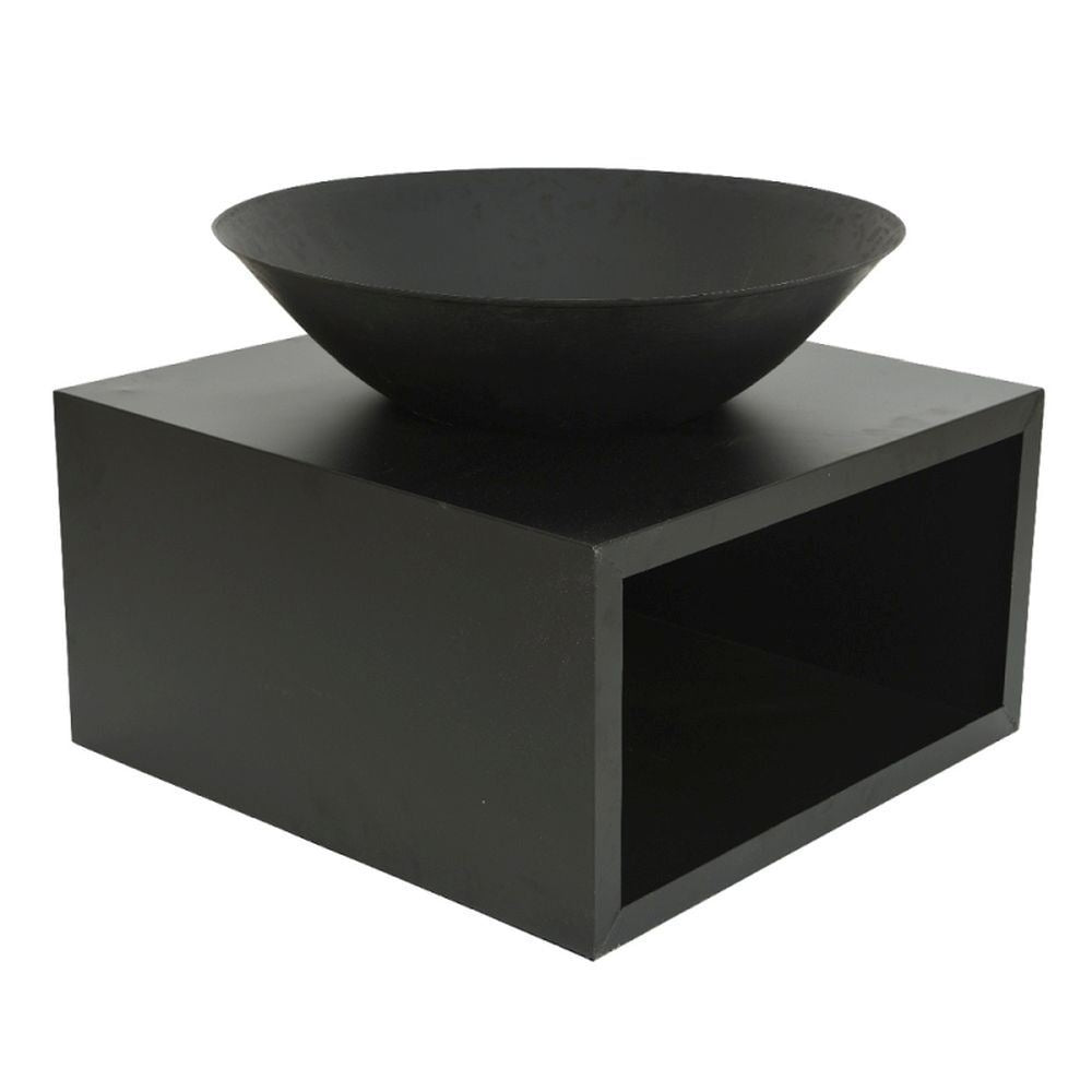 Lifestyle Vuurschaal ijzer buiten dia75-L75-W75-H58cm - zwart
