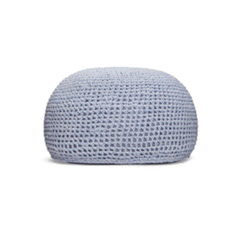 Suns Arezzo ronde poef 70x70 soft blue mix pet fab