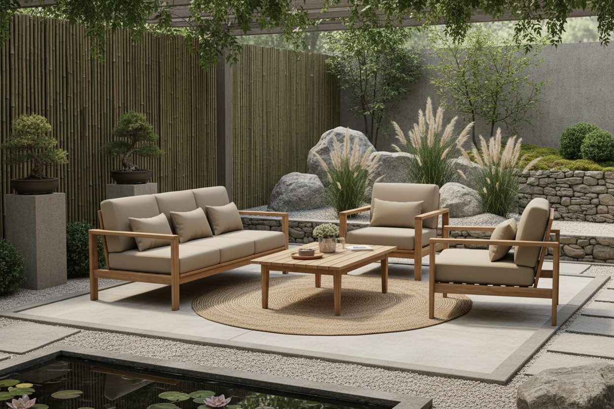 Japandi tuin: hoe je rust, natuur en design buiten samenbrengt
