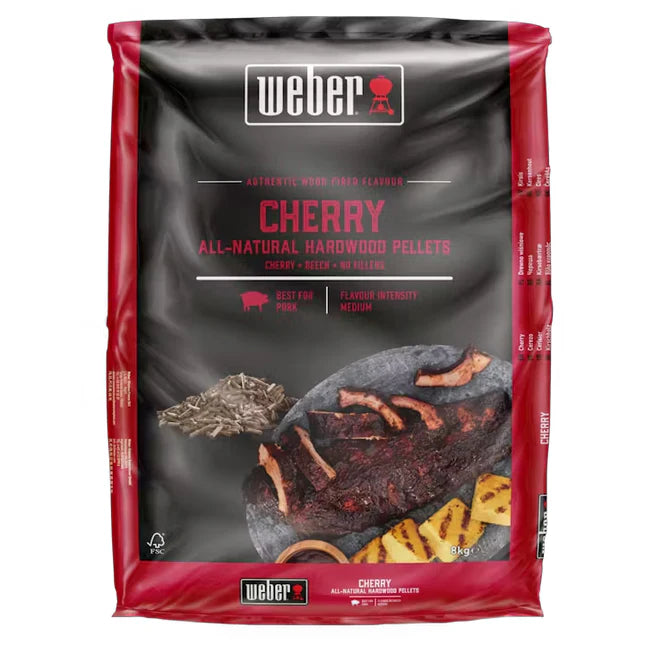 Weber Natuurlijke hardhoutpellets - kersenhout 8kg