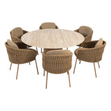 4 Seasons Outdoor Molina dining stoel + Colorado tafel 160 Ø cm