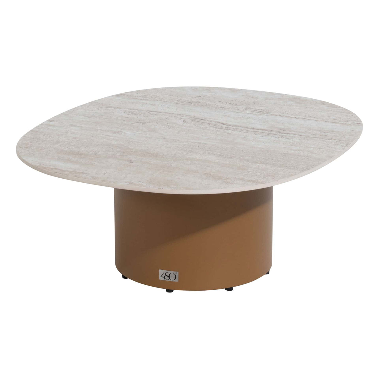 4 Seasons Outdoor Sofie amber salontafel keramisch travertin 70 x 80 cm (H 30)
