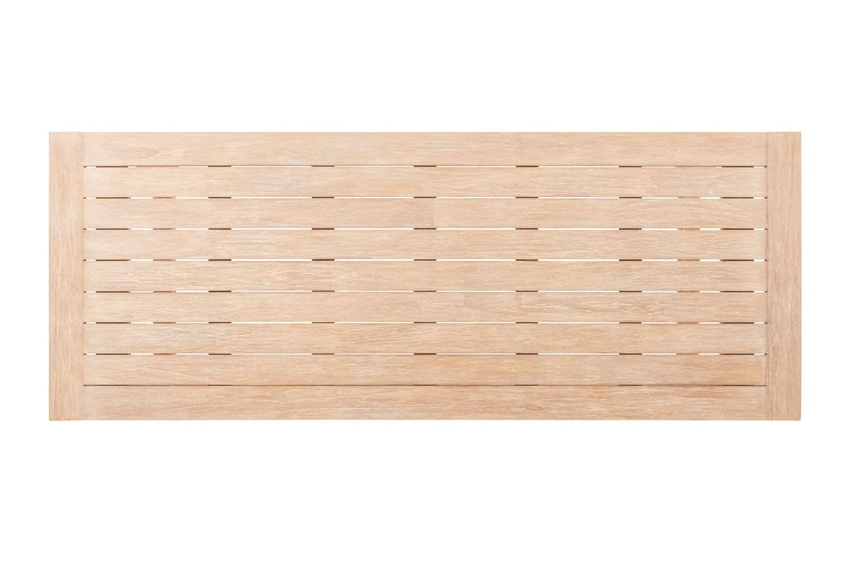 4 Seasons Outdoor Julia low dining + Taste 4SO Noah low dining brushed teak tafel 300 cm