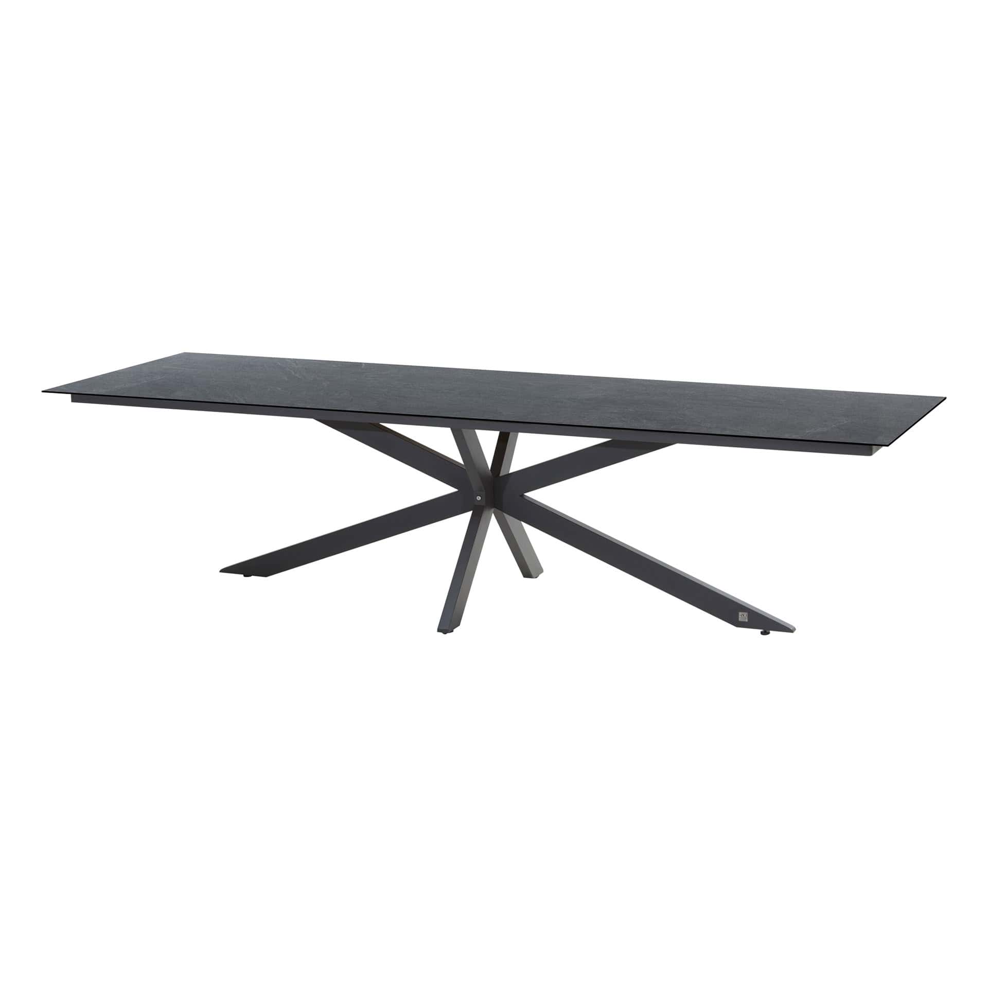 4 Seasons Outdoor Minerva tafel HPL blad slate anthracite 280 cm