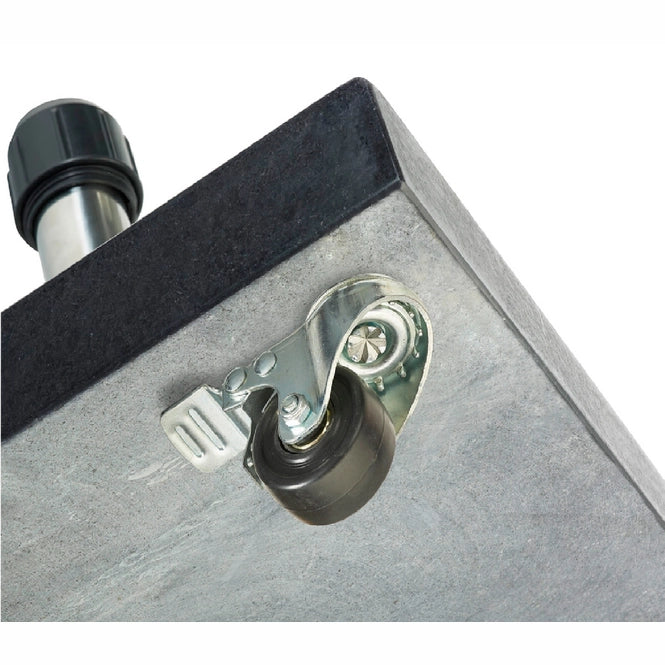 Platinum Rome 60 kg zwenkwielen Black polished Graniet