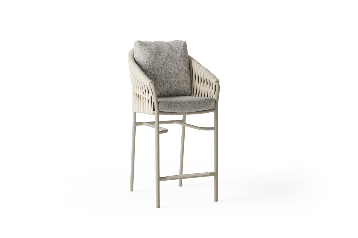 Suns Nappa Barkruk Camel sand - Misty rope - Seashell bouclé