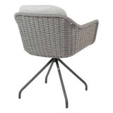 4 Seasons Outdoor Focus dining stoel zilvergrijs incl. 2 kussens