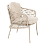 4 Seasons Outdoor Prado Puccini barrel dining tuinset 7 delig 240x105xH75 cm keramiek latte 4 Seasons Outdoor