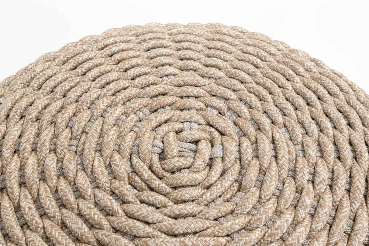 4 Seasons Outdoor Muffin poef rond 40 cm. Ø (H 42) latte