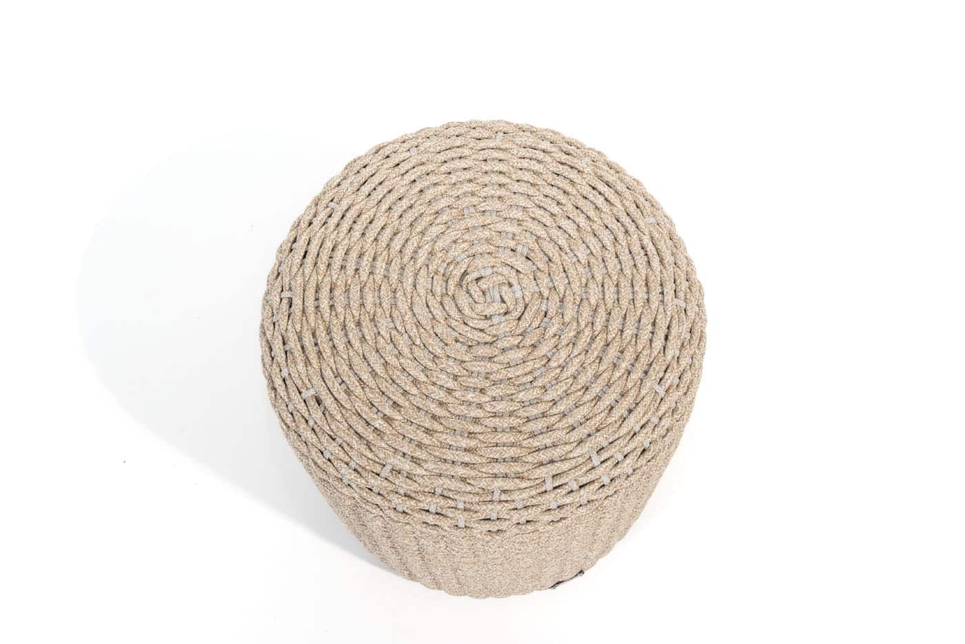 4 Seasons Outdoor Muffin poef rond 40 cm. Ø (H 42) latte