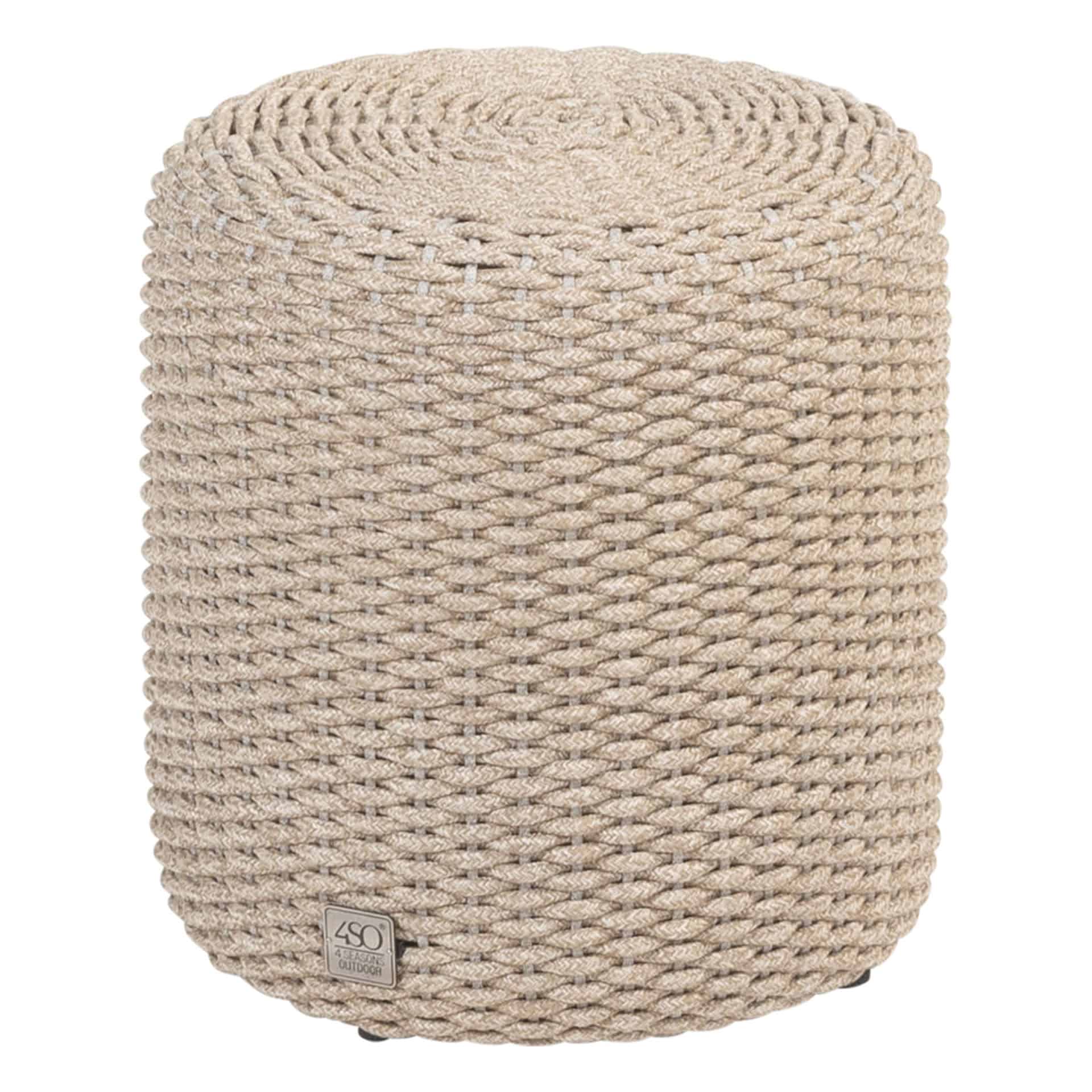 4 Seasons Outdoor Muffin poef rond 40 cm. Ø (H 42) latte