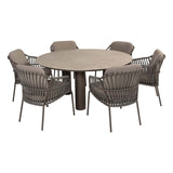 4 Seasons Outdoor Capalbio dining stoel + Arizona tafel keramisch blad 160 Ø cm