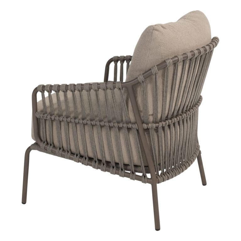 4 Seasons Outdoor Capalbio low dining stoel + Nevada low dining tafel barrel-vorm 250 cm terre