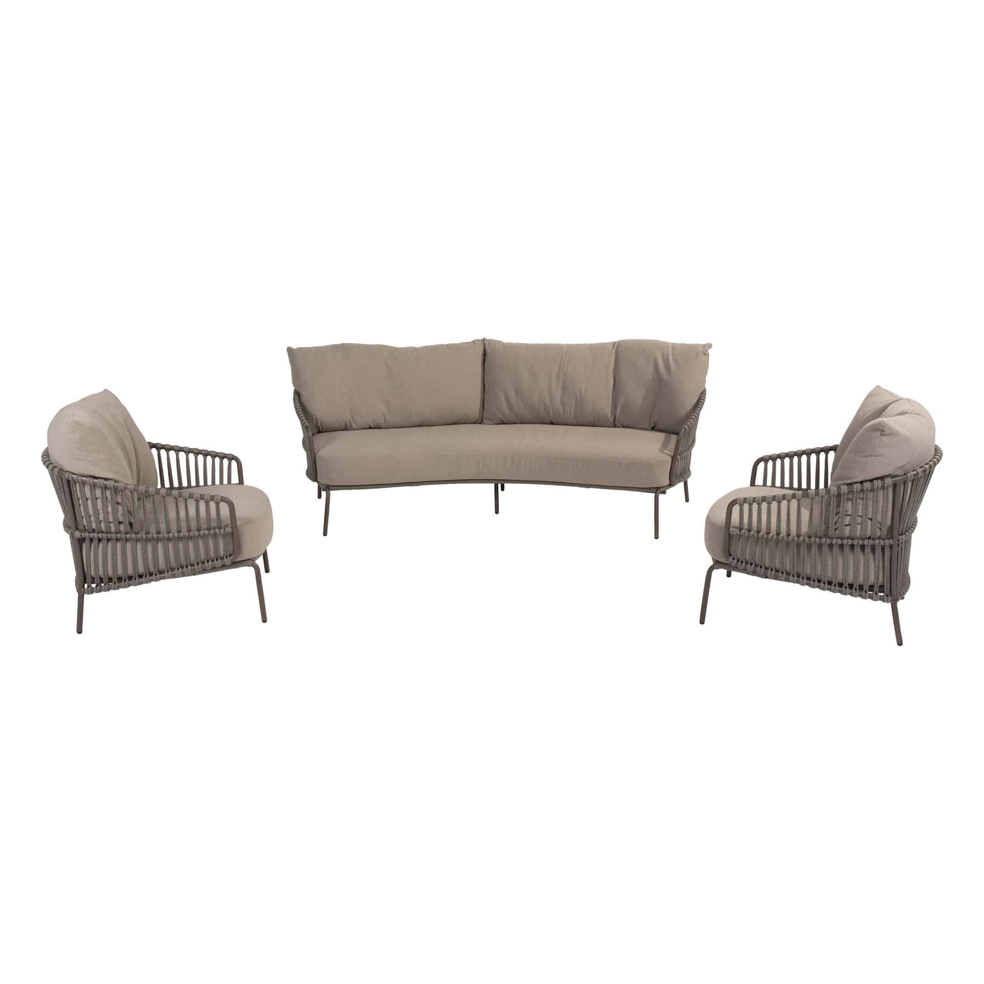 4 Seasons Outdoor Capalbio loungeset + Boaz salontafels terre