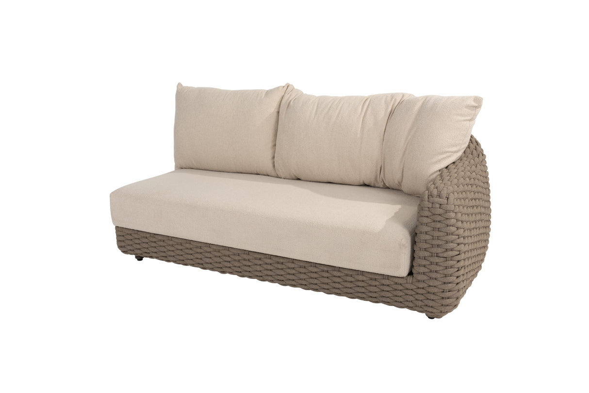 4 Seasons Outdoor Maxime modulaire 2-zits lounge bank, armleuning links incl. 3 kussens