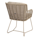 4 Seasons Outdoor Fabrice dining stoel latte + Taste 4SO Prado tafel met keramisch tafelblad barrel latte 240 cm