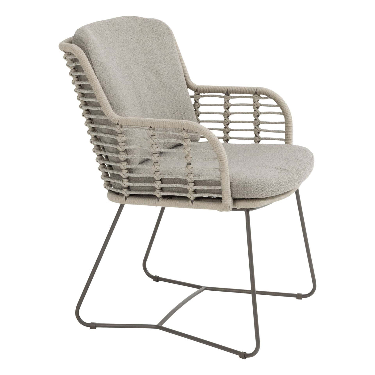 4 Seasons Outdoor Fabrice dining stoel terre incl. 2 kussens