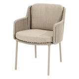 4 Seasons Outdoor Bernini dining stoel latte incl. 2 kussens