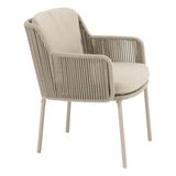 4 Seasons Outdoor Bernini dining stoel latte incl. 2 kussens