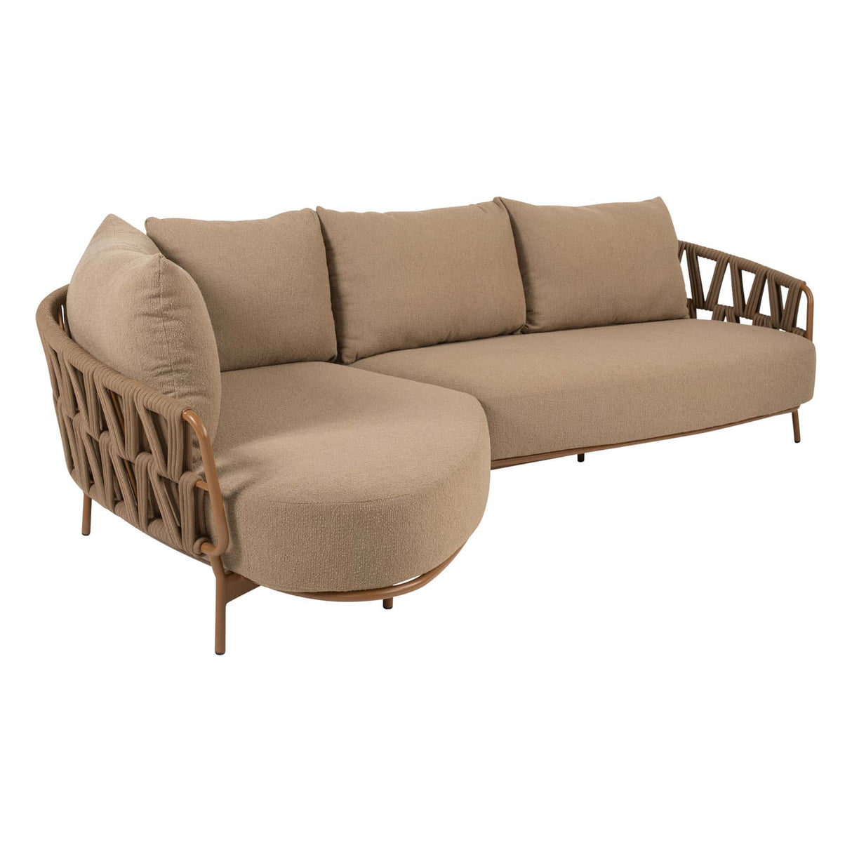 4 Seasons Outdoor Biarritz Chaise loungeset Amber: 2,5-zits bank + 2-zits armleuning