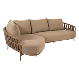 4 Seasons Outdoor Biarritz Chaise loungeset Amber: 2,5-zits bank + 2-zits armleuning