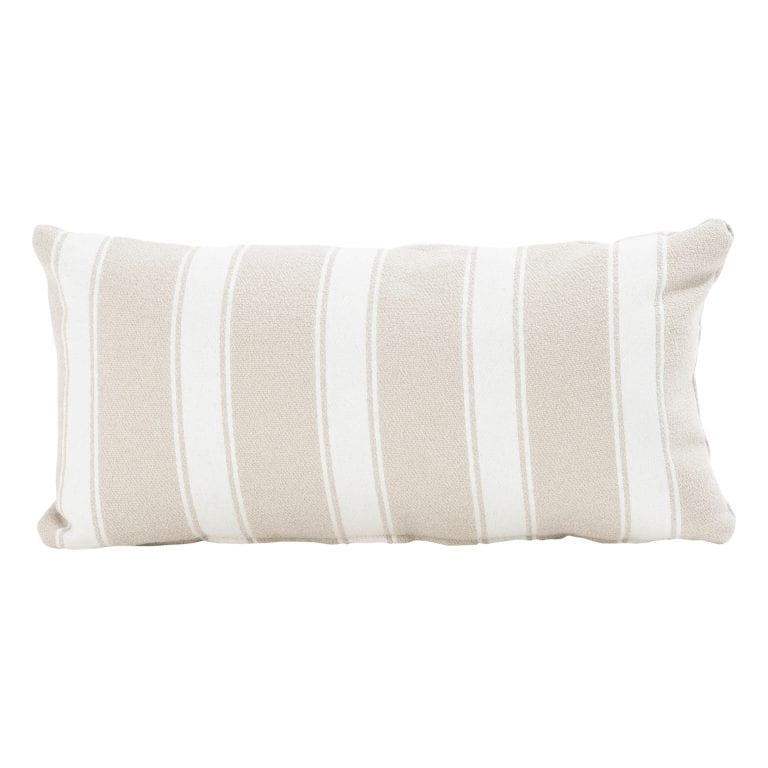 4 Seasons Outdoor Pillow 30 x 60 cm Boucle stripe Cream
