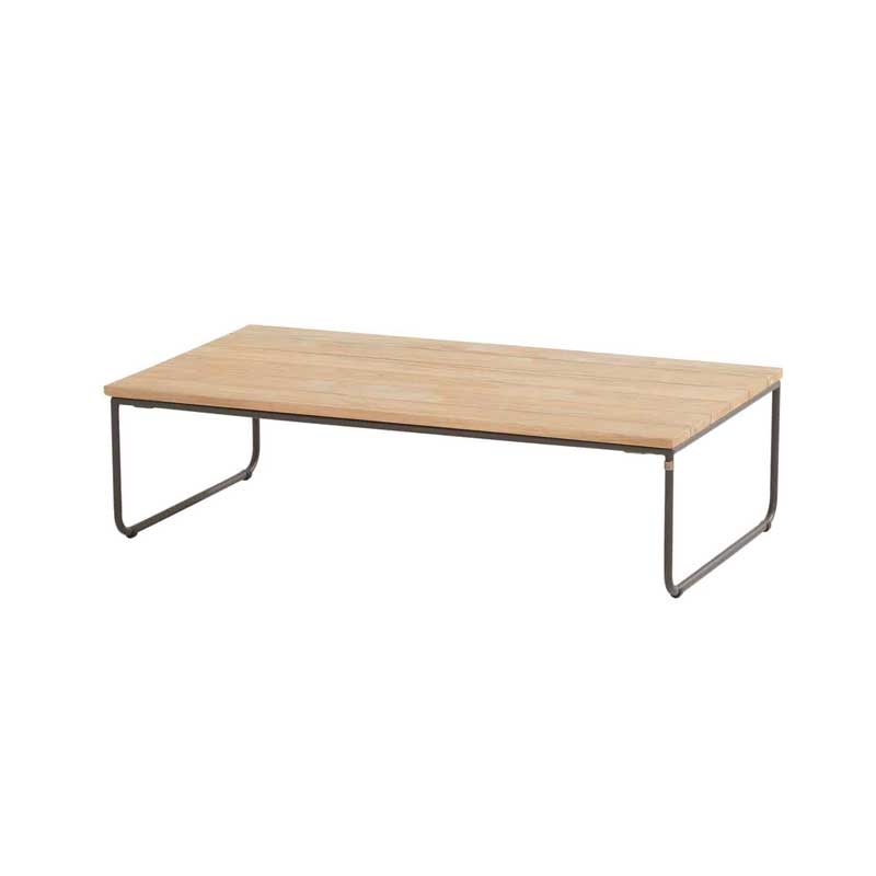 4 Seasons Outdoor Axel koffietafel rechthoek teak tafelblad 110 x 60 x 30 cm