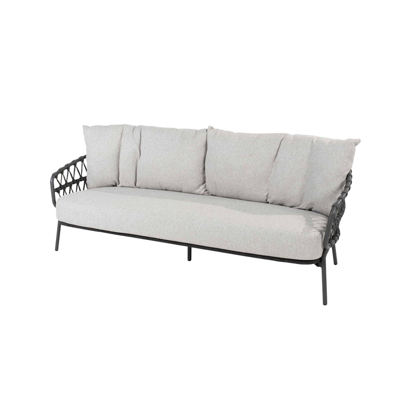 4 Seasons Outdoor Calpi 3-zits lounge bank incl. 3 kussens 197 x 85 x 72 cm