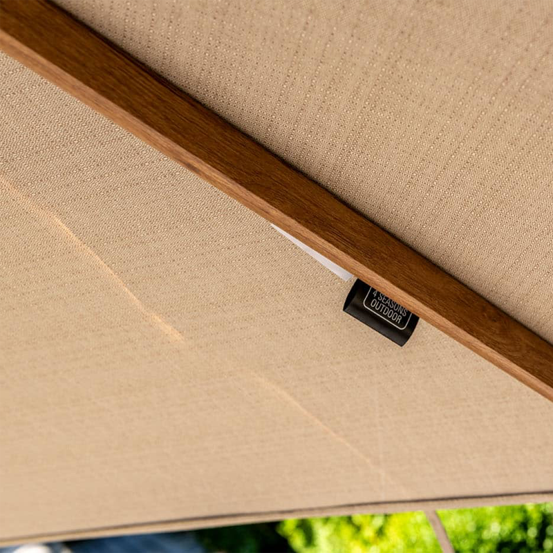 4 Seasons Outdoor Hacienda 300x400cm zand met houtlook frame