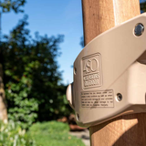 4 Seasons Outdoor Siesta Premium 300x300cm zand met houtlook frame