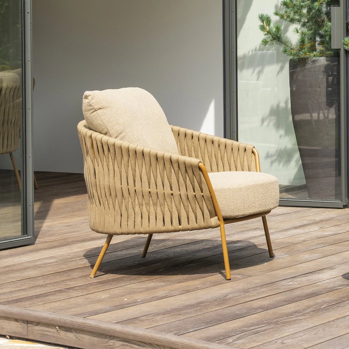 4 Seasons Outdoor Molina lounge stoel incl. 2 kussens