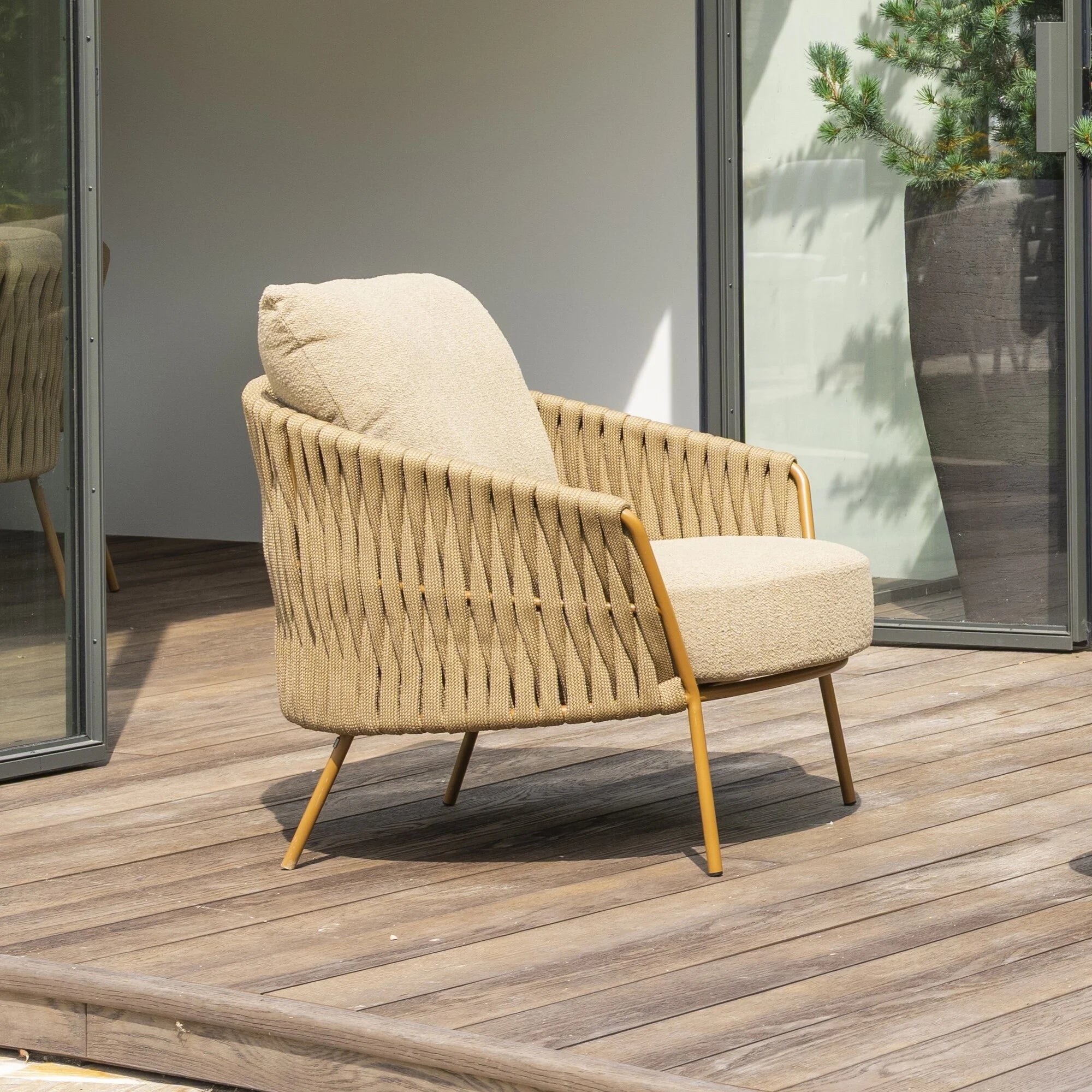 4 Seasons Outdoor Molina lounge stoel incl. 2 kussens