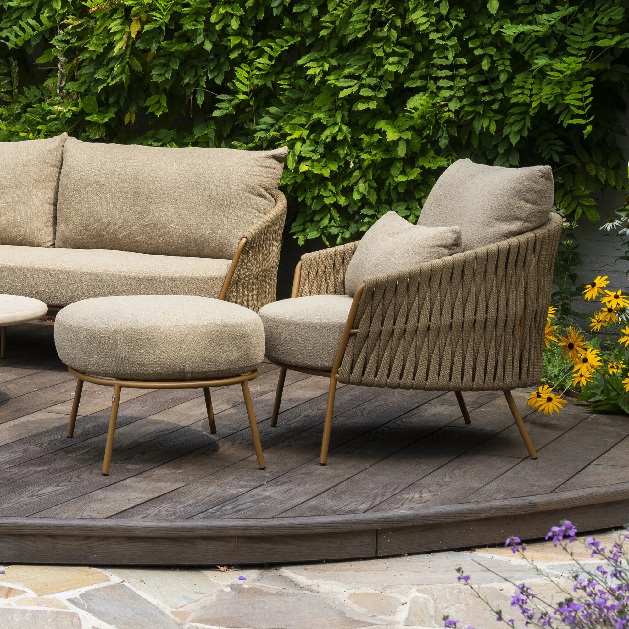 4 Seasons Outdoor Molina lounge stoel incl. 2 kussens