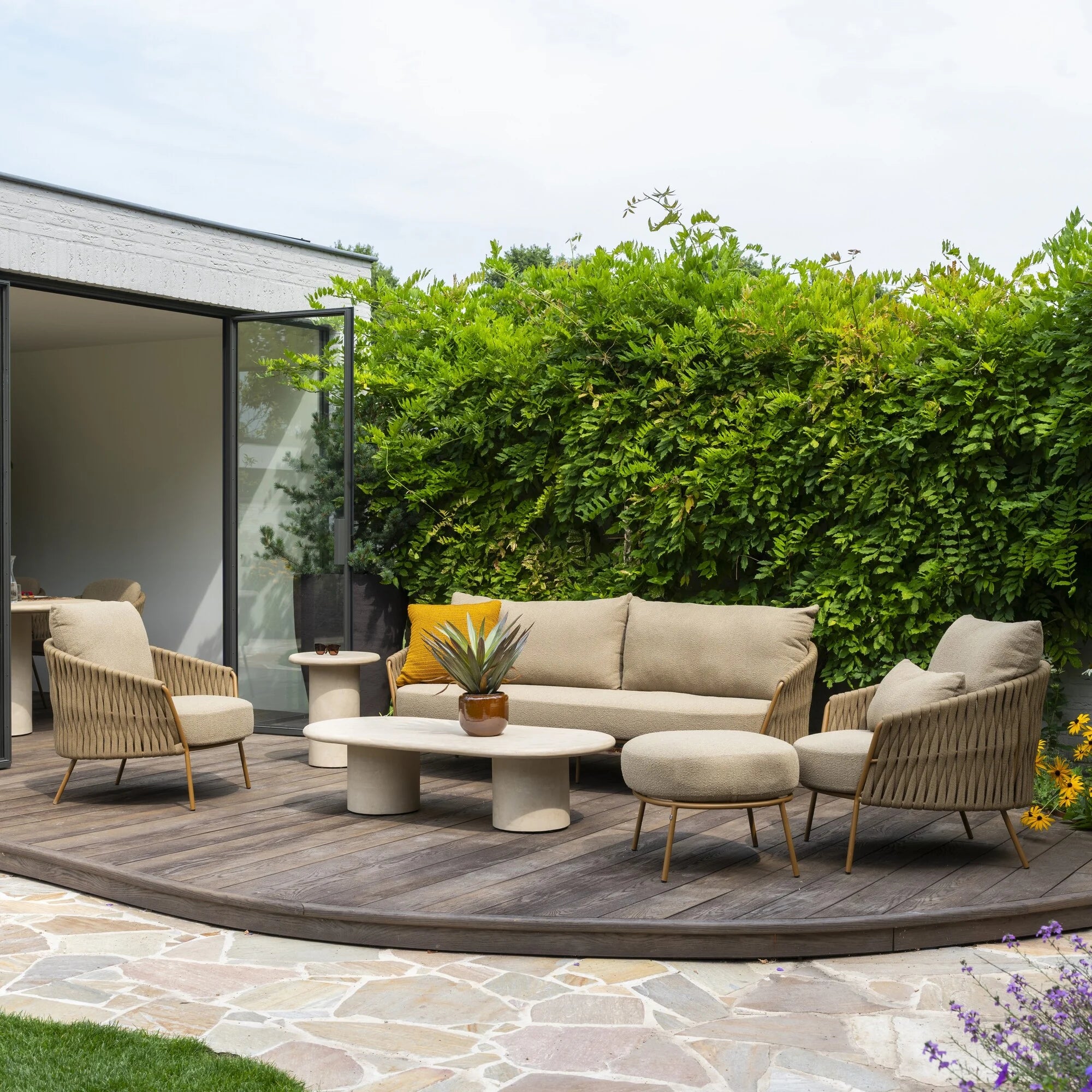 4 Seasons Outdoor Molina lounge stoel incl. 2 kussens