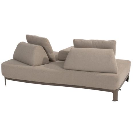 4 Seasons Outdoor Santorini modulaire lounge bank incl. 2 rugsteunen, 3 kussens en armsteunen