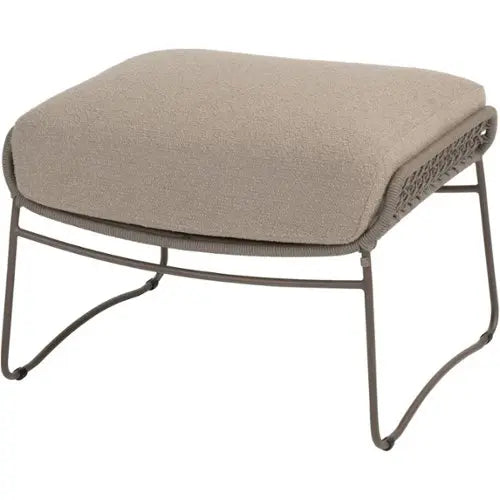 4 Seasons Outdoor Moretti footstool terre with cushion