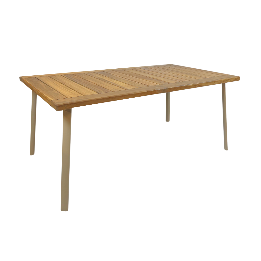 4 Seasons Outdoor Venice tafel 170x95 reclaimed teak onderstel latte