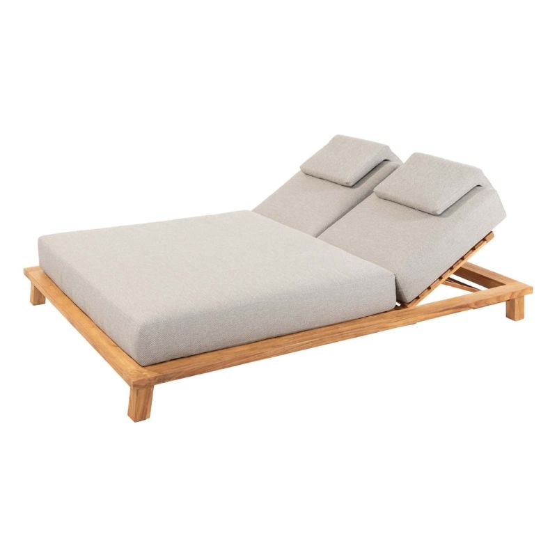 Lifestyle Aruba 2 persoons ligbed teak 220x160x35cm