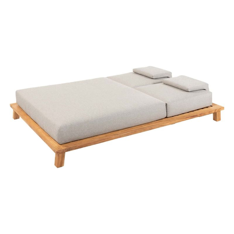 Lifestyle Aruba 2 persoons ligbed teak 220x160x35cm