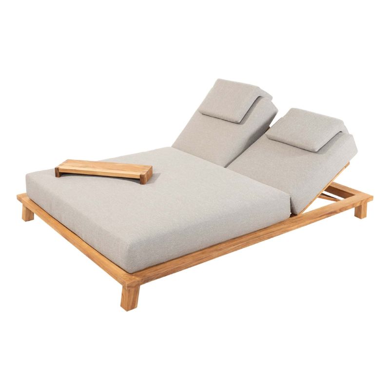 Lifestyle Aruba 2 persoons ligbed teak 220x160x35cm