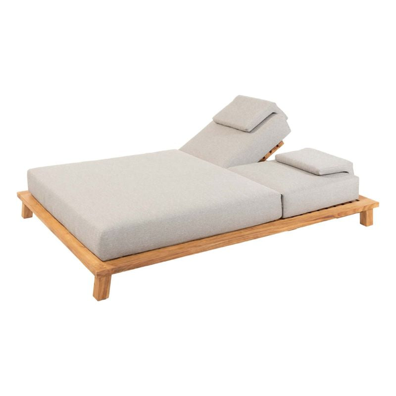 Lifestyle Aruba 2 persoons ligbed teak 220x160x35cm