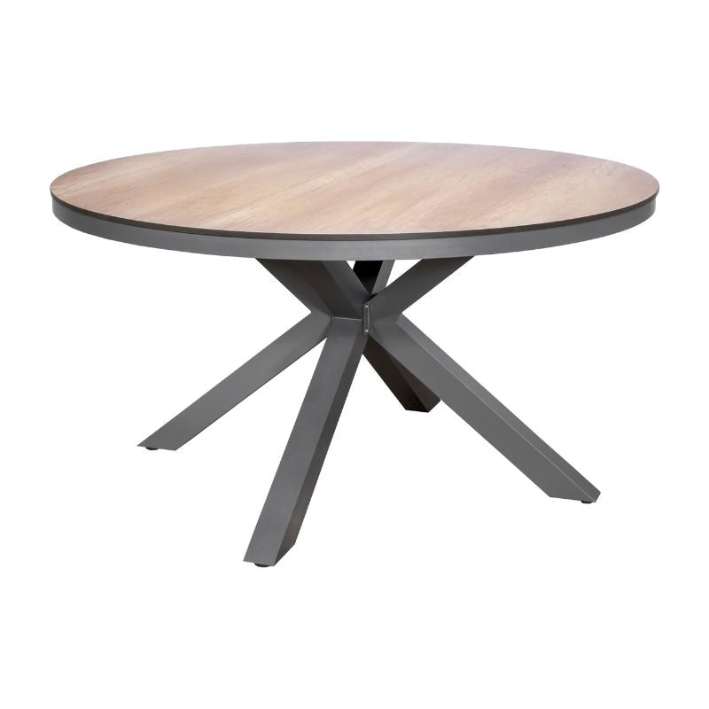 Lifestyle Elena HPL tafel rond 140cm woodlook