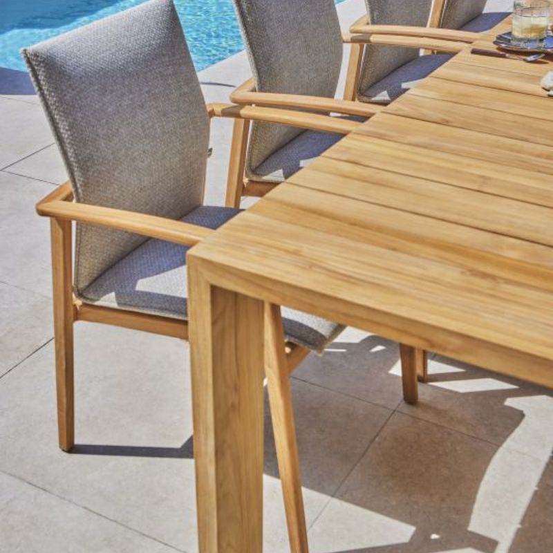 Suns Erice dining tafel 300x100 naturel new teak