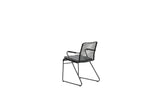 Garden Impressions Hermes stapelbare fauteuil zwart rope, zwart frame