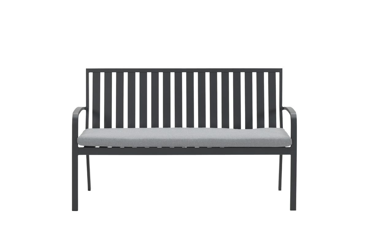 Garden Impressions Bruno parkbank 150cm zand, carbon black frame