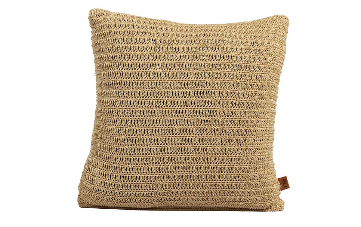 4 Seasons Outdoor Pillow gehaakt, 50 x 50 cm oyster