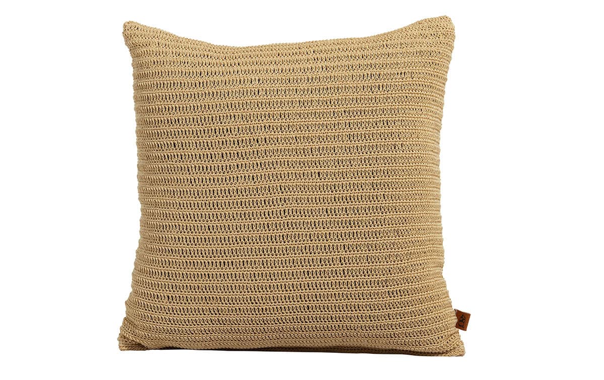 4 Seasons Outdoor Pillow gehaakt, 60 x 60 cm oyster