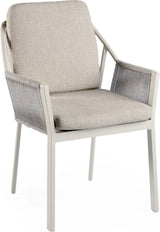 Tierra outdoor Liv Dining Chair Stackable Creme White