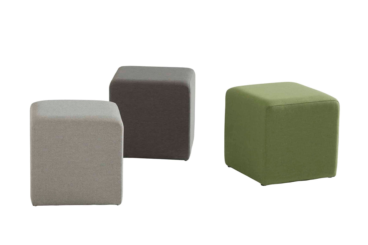 Taste 4SO Crea Square poef naturel, licht grijs 43 x 43 x 35 cm (LxBxH)